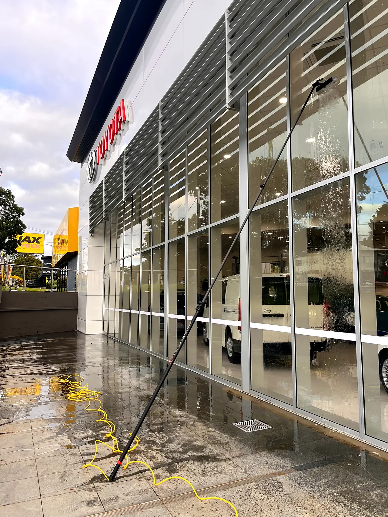 Recent window cleaning work by Fenestra